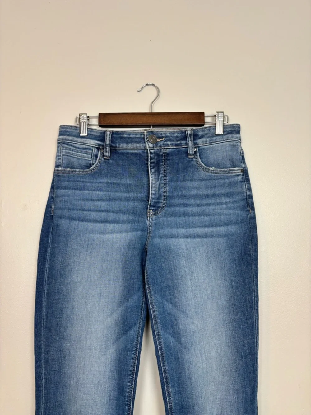 Kut From The Kloth Jeans Womens 6 Blue Stella Fab Ab Flare High Rise Denim